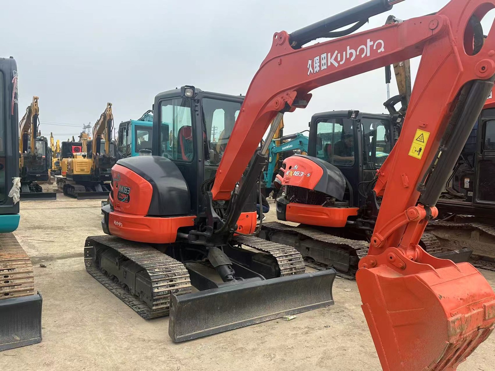 Used Mini Excavator Kubota Kx163 Hydraulic Crawler Excavator For Sale